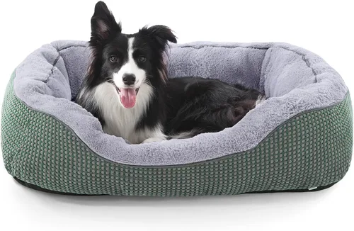 Miniatura 11 de INVENHO Cama para perros pequeños para perros pequeños, camas para gatos de interior, lavable, cama ortopédica para perros, cama cálida suave y Gris