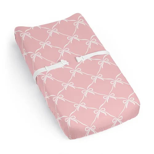 Miniatura 8 de Sweet Jojo Designs Funda para cambiador de bebé (flores de ciervos del bosque) para niñas, fundas para cambiar pañales para bebés/recién nacidos