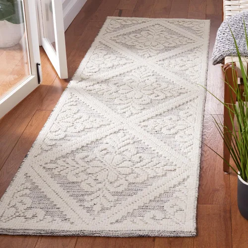 Miniatura 45 de SAFAVIEH Vermont Collection - Alfombra decorativa de 2 pies 3 pulgadas x 4 pies, color marfil, lana hecha a mano, ideal para zonas de alto tráfico