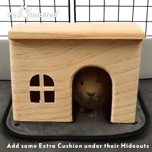 Miniatura 6 de Paw Inspired Forro lavable para jaula de conejillo de indias, ropa de cama de forro polar para conejillos de indias, hurones, conejos, hámsters