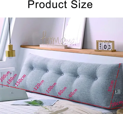 Miniatura 7 de Almohadas de TV para sentarse en la cama para adultos para sofá cama con funda extraíble, regalos para mamá