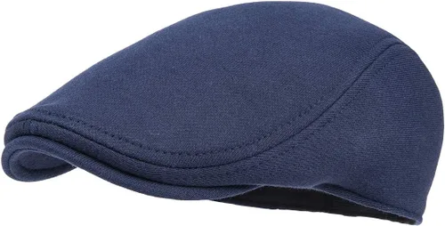 Miniatura 12 de FEINION Gorra Newsboy de Algodón para Hombre de Ajuste Suave Sombrero de Taxista