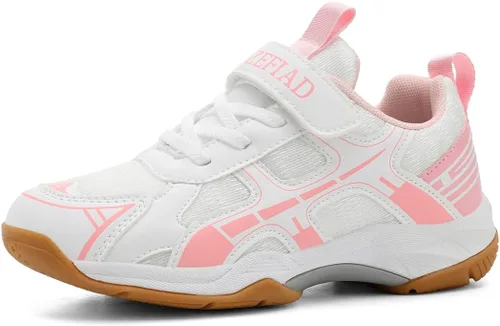 Miniatura 8 de Tenis de raqueta para niños y niñas, zapatos de bádminton adecuados para todas las canchas, tenis de squash, fuerte apoyo y absorción de impactos