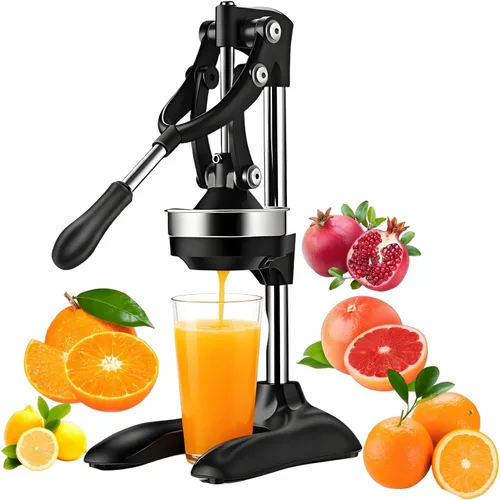Exprimidor de hierro fundido, exprimidor manual de grado profesional, exprimidor de limón de acero inoxidable, prensa de jugo manual, utensilios de