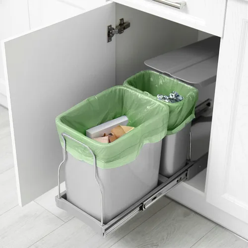 Miniatura 7 de Crystal Lemon - 30 bolsas biodegradables de 6 galones, resistentes y sin perfume, ideales para cocina, baño, patio y residuos de alimentos