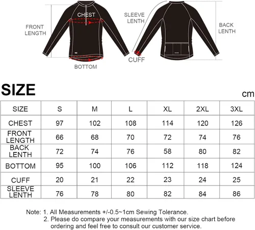 Miniatura 7 de INBIKE Men's Cycling Jerseys Moisture Wicking Short Sleeve Quick Dry Bike Jersey Long Sleeve Running Tops Breathable