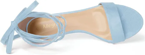 Miniatura 4 de Allegra K Sandalias con cordones de tacón de gatito para mujer