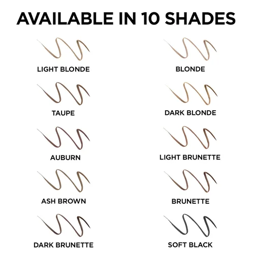 Miniatura 6 de L'Oréal Paris Maquillaje Delineador de cejas impermeable Lápiz de cejas, lápiz mecánico ultrafino, dibuja pequeños pelos de cejas y rellena en áreas
