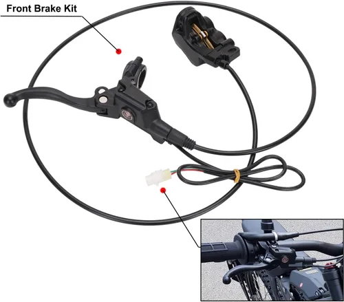 Miniatura 7 de CHANGCHENG Kit de freno delantero para motocicleta Sur Ron CNC Billet aluminio y plástico palanca de freno para SurRon Motor eléctrico Light Bee