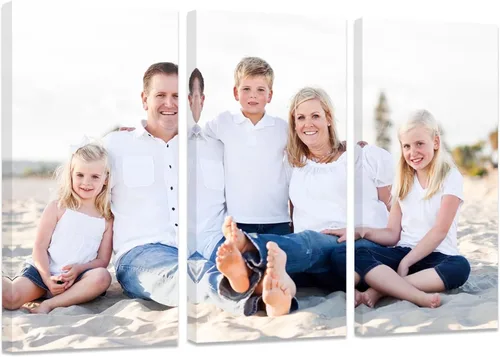 Miniatura 11 de ZXHYWYM Impresiones personalizadas con tus fotos, imágenes personalizadas de 3 piezas para retratos familiares, mascotas, imágenes personalizadas 3