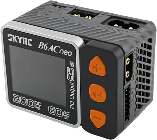 SKYRC Cargador B6AC Neo Balance actualizado 2023 200 W CC / 60 W CA. Cargador inteligente pequeño para batería RC. Compatible con baterías