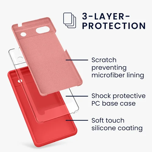 Miniatura 682 de kwmobile Funda Compatible con Google Pixel 6 Pro - Funda de teléfono de silicona TPU con acabado suave - Azul Arrecife