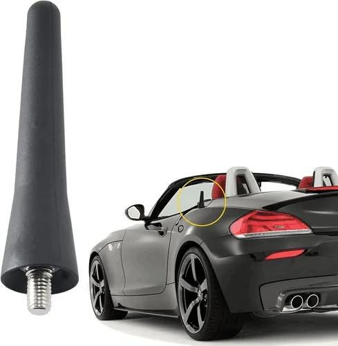 Anina Mástil de antena rechoncha de 2.5 pulgadas compatible con Mini Cooper 1998-2019 BMW Z3/Z4/128i VW Polo/Golf AM/FM Antena de radio a prueba de