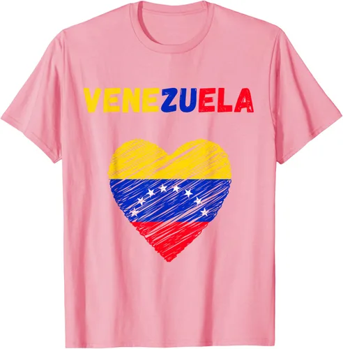 Miniatura 89 de Camiseta con la bandera venezolana con corazón de Venezuela, Negro