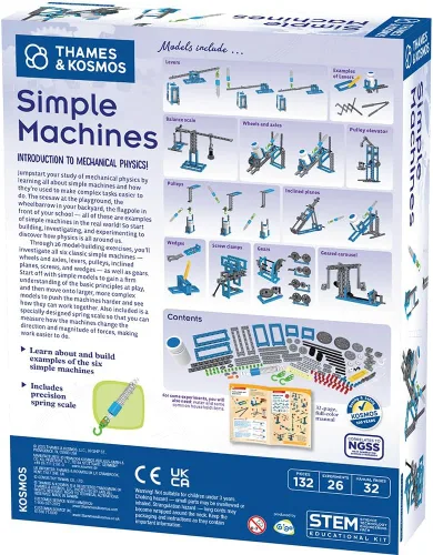 Miniatura 2 de Thames & Kosmos Kit de Experimentación Científica y Construcción de Modelos de Máquinas Simples, Introducción a la Física Mecánica, Construye 26