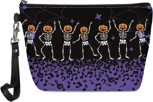 Miniatura 17 de Upetstory Bolsa de maquillaje de animales, bolso pequeño de cuero para cosméticos de viaje para niñas y mujeres, bolso de mano para lápiz labial