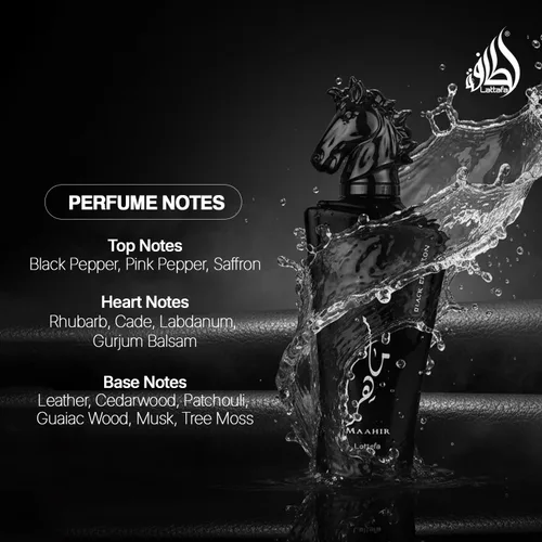 Miniatura 2 de Lattafa Maahir Black Edition Eau De Parfum en aerosol, 3.4 onzas (unisex)