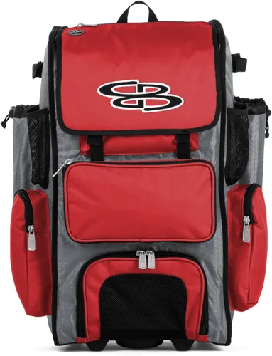 Miniatura 44 de Boombah Rolling Superpack - Bolsa para equipo de béisbol/sóftbol, varios colores, mango telescópico y capacidad para 4 murciélagos, versión