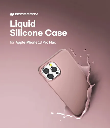 Miniatura 7 de GOOSPERY Funda de silicona líquida compatible con iPhone 13 Pro Max, protección de cuerpo completo, suave al tacto, a prueba de golpes, con forro