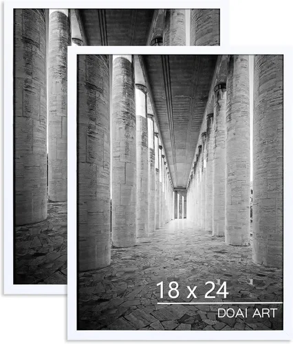 Miniatura 30 de DOAI ART Marco de póster de 16 x 20 pulgadas, paquete de 2 marcos de fotos de roble y veta de madera de 16 x 20 pulgadas para montaje en pared