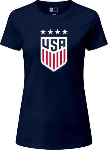 Miniatura 4 de Icon Sports Camiseta de algodón con licencia oficial del equipo nacional de fútbol femenino de EE. UU. - Mujeres - 67WCT