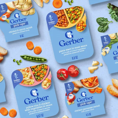 Miniatura 10 de Gerber Comida para niños pequeños, arroz amarillo y pollo, hora de comer para niños pequeños, 8PK