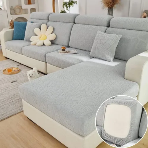 Miniatura 16 de Funda mágica universal para interior de sofá, funda de sofá resistente al desgaste, funda de sofá modular en forma de L, diván con cojín separado
