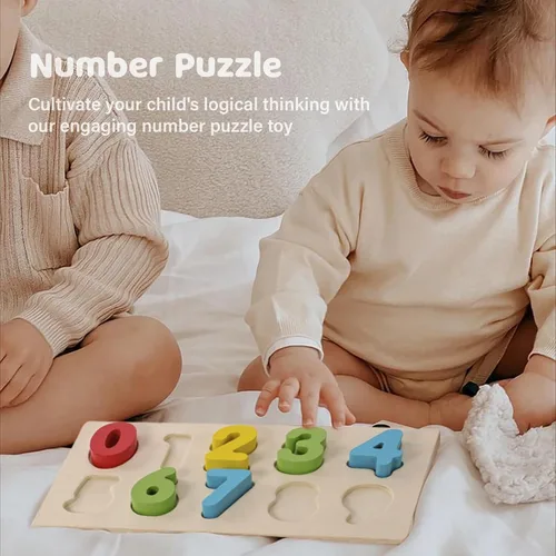 Miniatura 5 de Clasificador de formas - Juego de xilófono de madera y rompecabezas de números Montessori para bebés - Juego educativo de clasificación con coche