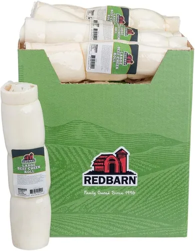 Miniatura 13 de Redbarn Pet Products Rollos de mejillas de res totalmente naturales para perros, mejillas de vaca sin granos, ricos en colágeno, disponibles