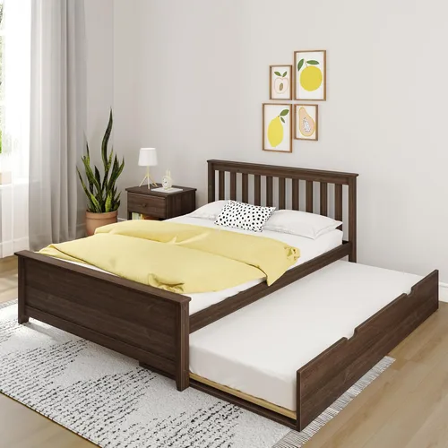 Miniatura 8 de Max & Lily - Cama individual, base de cama con cabecero para niños, listones, color blanco.