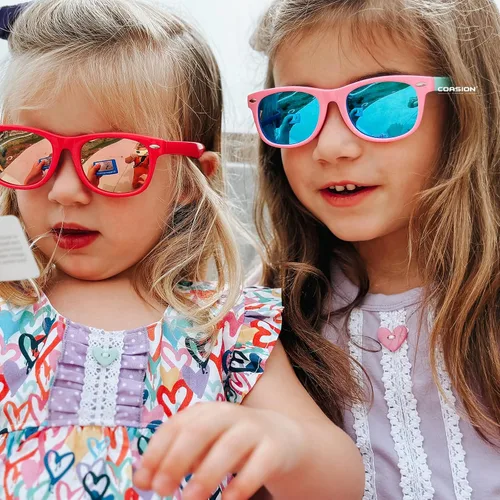 Miniatura 53 de Lentes de sol polarizados de goma elastómero termoplástico (TPEE) flexible, para niñas y niños de 3 a 9 años