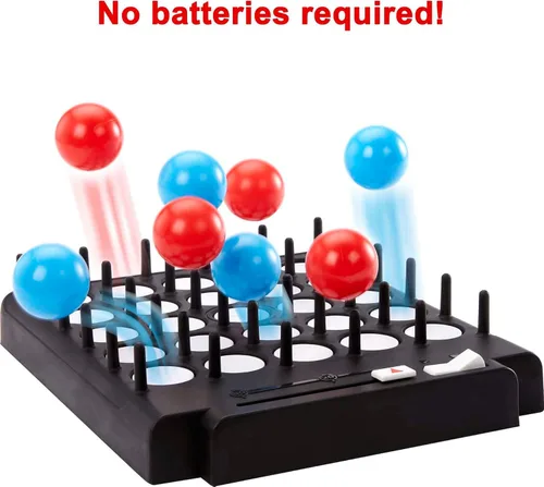 Miniatura 6 de Mattel Games Juego de fiesta desplegable de rebote para niños, adultos y noche familiar, rebote rápido o pelotas van volando para 1-4 jugadores