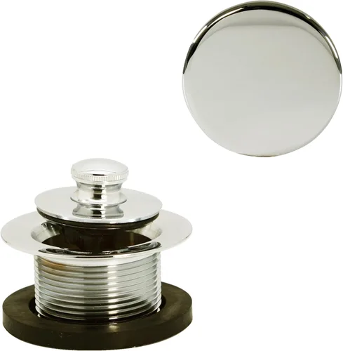 Miniatura 14 de Westbrass Twist & Close D94H-62 - Juego de molduras de bañera con placa frontal flotante de desbordamiento, negro mate, D94H-62 Mate negro