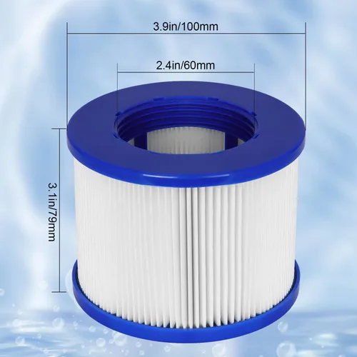 Miniatura 4 de Cartuchos de repuesto para filtros de bañera de hidromasaje con RELXTIME, Wejoy, Aquaspa Spas, compatibles con la mayoría de jacuzzis y piscinas