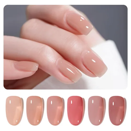 Miniatura 37 de GAOY Berry Collection - Esmalte de uñas en gel, color rosa intenso, borgoña, rojo, cereza y magenta, kit de esmalte de uñas para manicura de salón