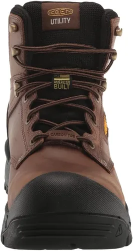 Miniatura 3 de KEEN Utility Botas de trabajo Independence de 6 pulgadas con punta compuesta impermeable para hombre Negro (Dark Earth/Black)