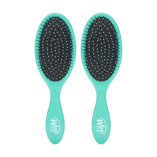Wet Brush Cepillo desenredante original, exclusivo de Amazon Aqua, cerdas IntelliFlex ultrasuaves, cepillo desenredante que se desliza a través de
