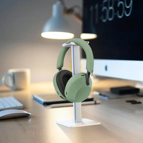 Miniatura 8 de Funda de silicona para Sony WH-1000XM5, Sony xm5 Wireless Headphones Funda protectora, color verde cactus