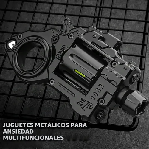 Miniatura 3 de Juguetes de Metal para Girar para Adultos Pistola: Fidget Spinner Juguetes de Girar Geniales para Hombres Anillo de Spinner para Alivio del Estrés
