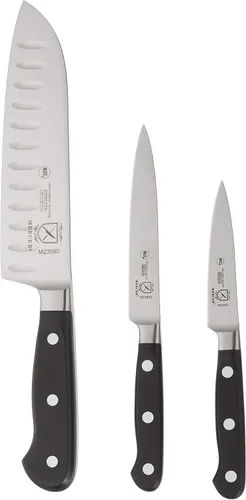 Miniatura 2 de Mercer Culinary Juego de iniciación renacentista forjado de 4 piezas, color negro