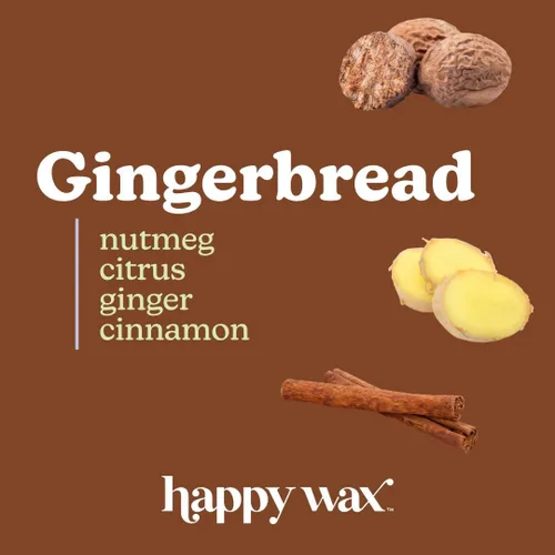 Miniatura 2 de Happy Wax Gingerbread - Cera perfumada de oso para derretir – Natural fuerte perfumada con aceites esenciales – No tóxica y segura para mascotas