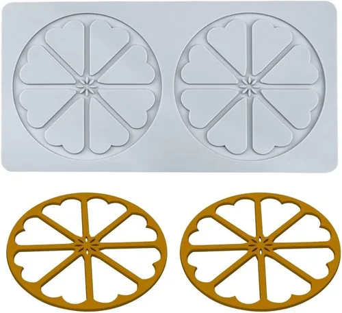 TUKE Moldes de silicona con hojas 3D, para pastel de flores, para fondant, hojas de abeja, moldes de pastelería, impresión de rosas, molde de encaje