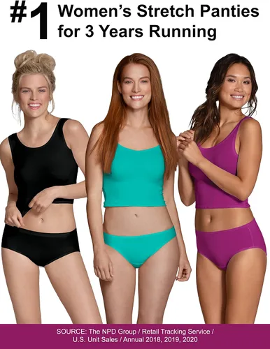 Miniatura 8 de Fruit of the Loom - Ropa interior sin costuras de mujer talla regular y extragrande