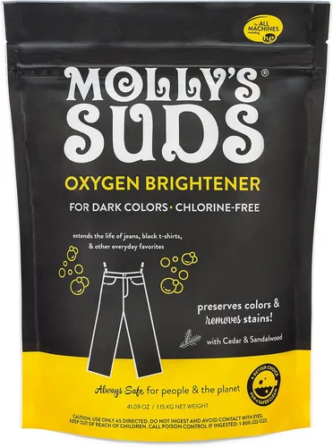 Molly's Suds Blanqueador de Oxígeno para Lavado Oscuro | Potente Alternativa al Blanqueador, Sin Cloro | Preserva los Colores y Elimina Manchas