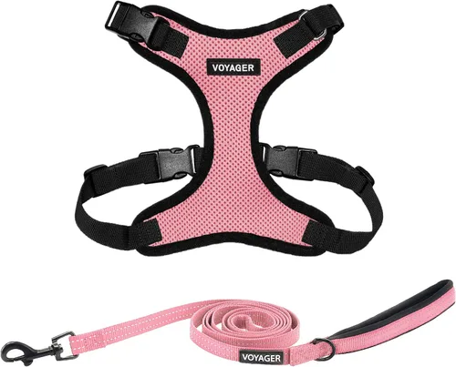 Miniatura 21 de Best Pet Supplies Voyager Step-in Lock - Arnés para mascotas con correa reflectante para mascotas, con mango de neopreno de 5 pies, soporta