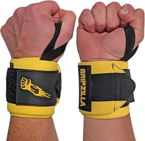 GRIPZILLA Muñequeras para levantamiento de pesas para hombres/mujeres