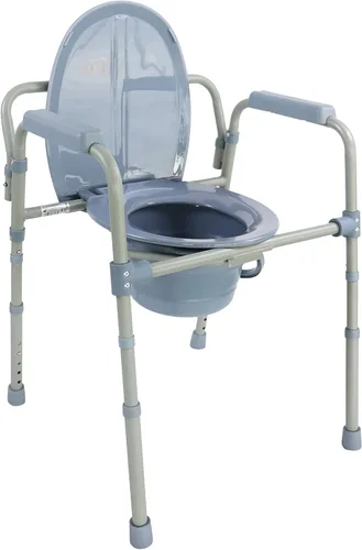Miniatura 8 de PEPE Mobility Cómoda 3 en 1 con estructura resistente de soporte de doble barra transversal, silla estable con cubo, capacidad de peso de 300 Negro