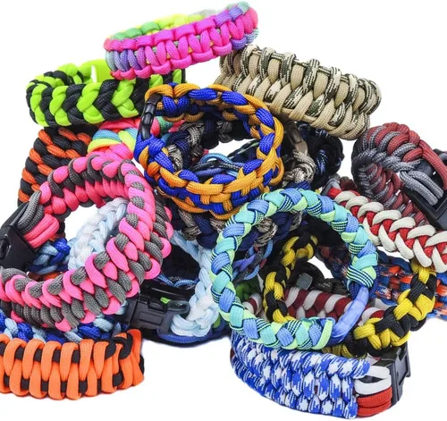 Miniatura 6 de Fabricante de pulseras de cuerda de paracaídas de longitud ajustable, plantilla de marco de madera, kit de herramientas de bricolaje para trenzar