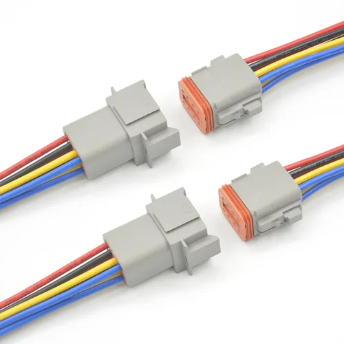 Miniatura 13 de Deutsch - Conector DT de 2 pines, 2 vías DT automotriz, impermeable, conector eléctrico macho hembra, arnés de cableado con cable de 16 AWG