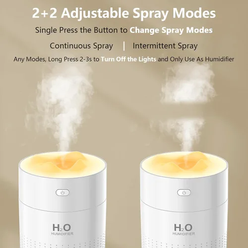 Miniatura 5 de HOTBAG Minihumidificador portátil para plantas de interior 500ml, pequeño humidificador de niebla fría USB recargable, minihumidificador